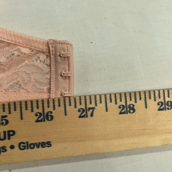 Natori Lace Underwire Bra Sheer Floral Soft Pink Unlined Feminine Style 34C - Picture 3 of 8